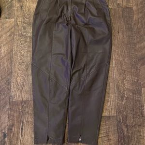 Beautiful Vintage 90’s Margret Godfrey Brown Genuine Leather Pants Women’s 14